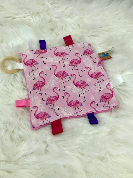 Flamingos - Crinkle Tag Sensory