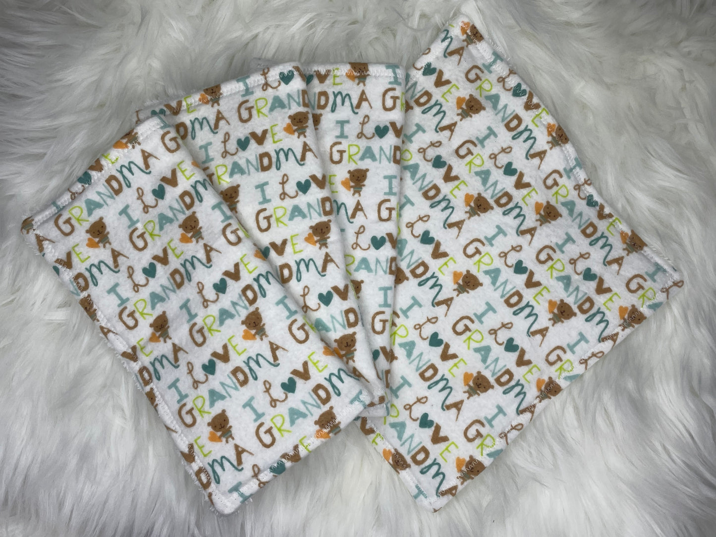 I Love Grandma- Washcloth