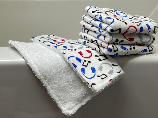 Musical Notes - Washcloth