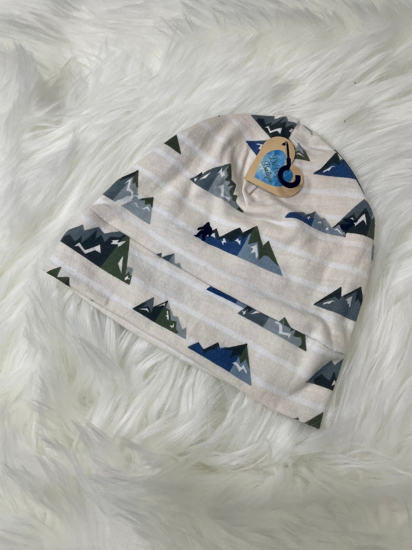 Stripes w/ Mountains Beanie Hat