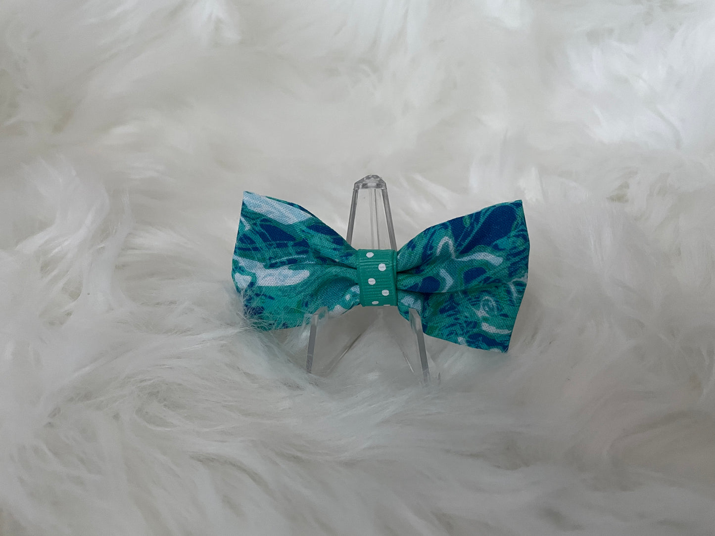 Watercolor Blue Hues - Bow