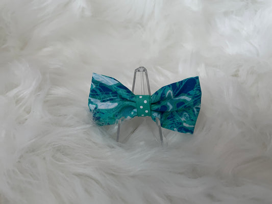 Watercolor Blue Hues - Bow