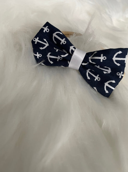 Blue and White Anchor - Bow
