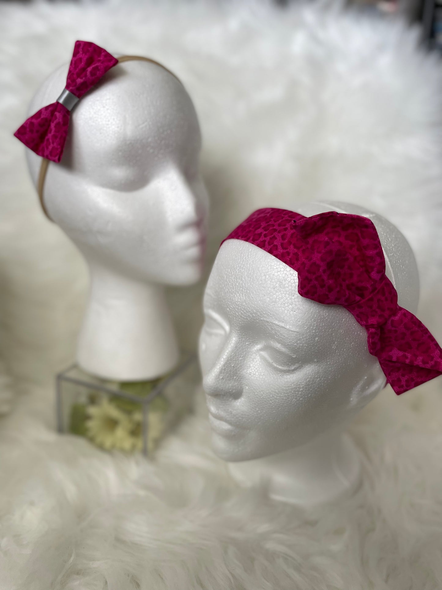 Mommy and Me Fabric HairWrap and Bow Set