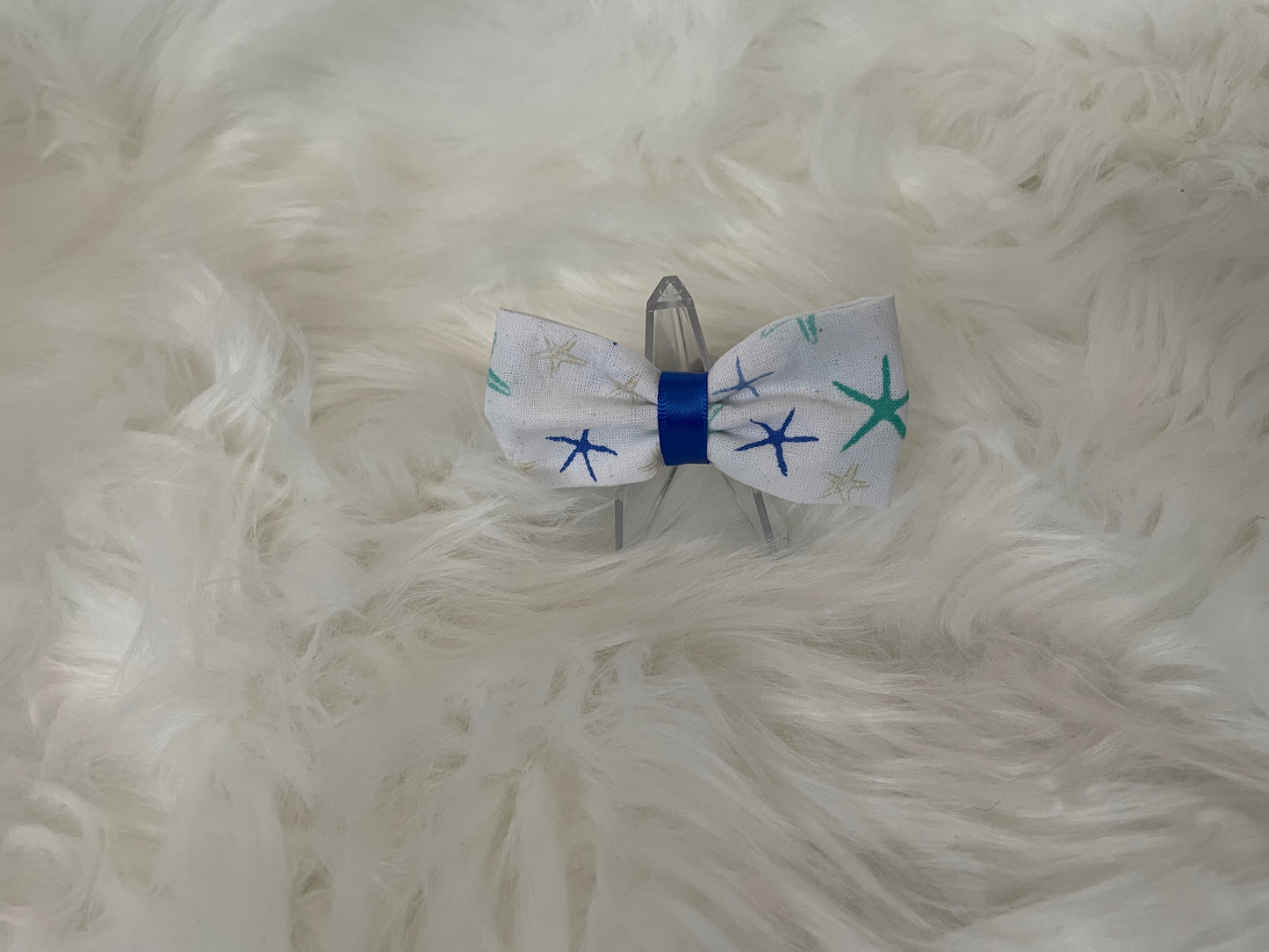 Blue and Teal Starfish - Bow