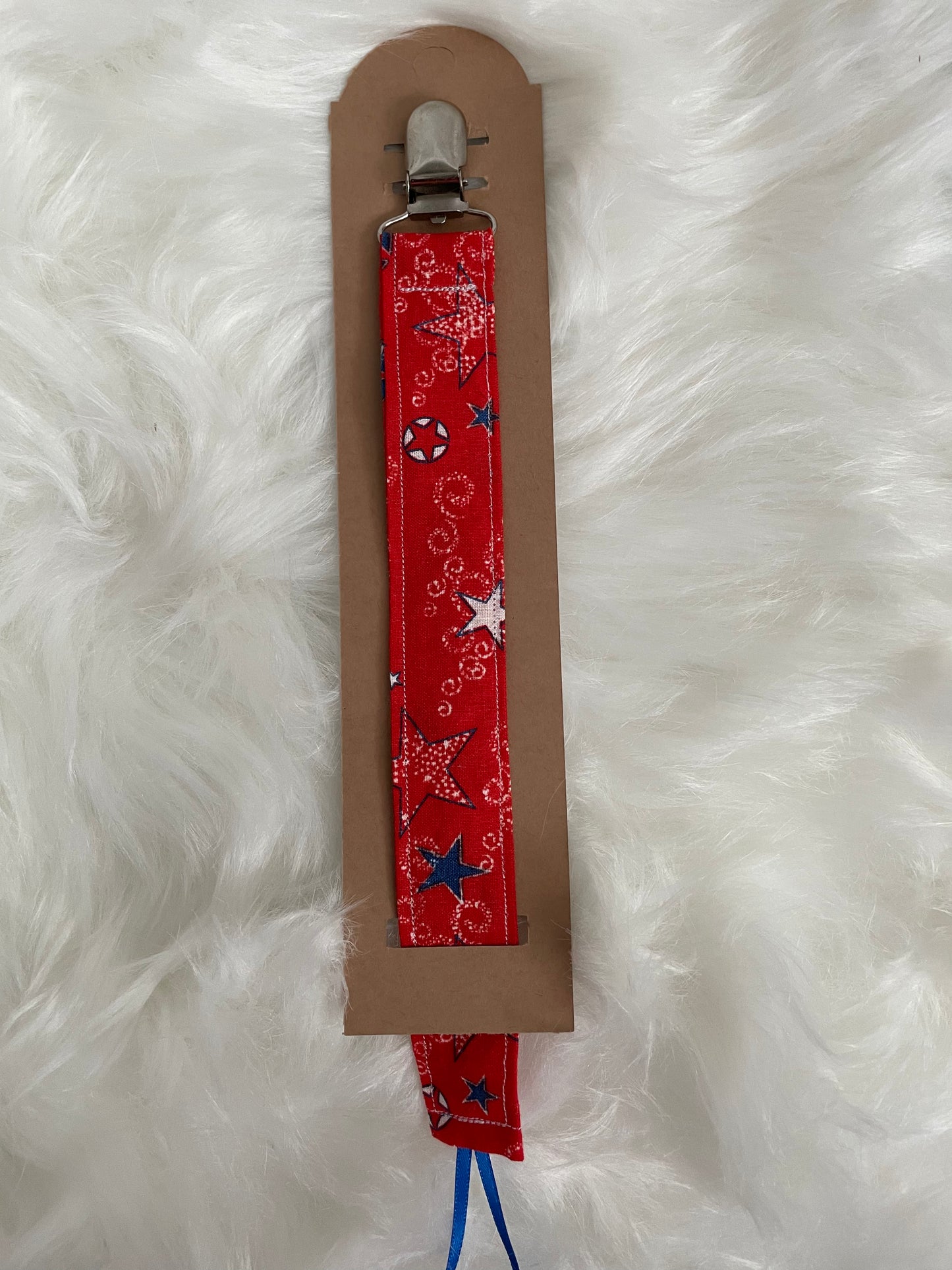 Red, White and Blue - Holiday Pacifier/Toy Tether Individual