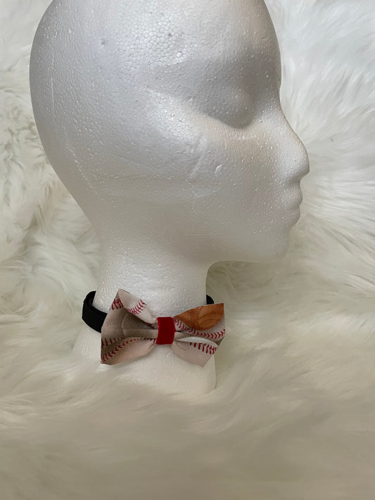Baseball- Bow Tie Single