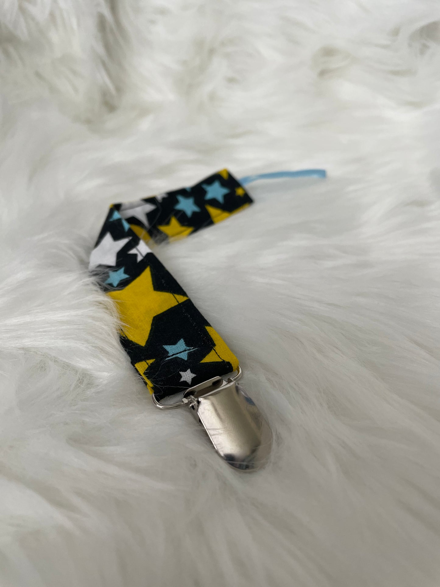 Stars and Moons - Pacifier/Toy Tether Set