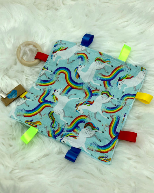 Rainbow Unicorn - Crinkle Tag Sensory
