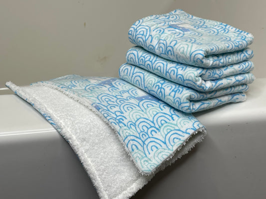 Sailboat and Waves- Washcloth