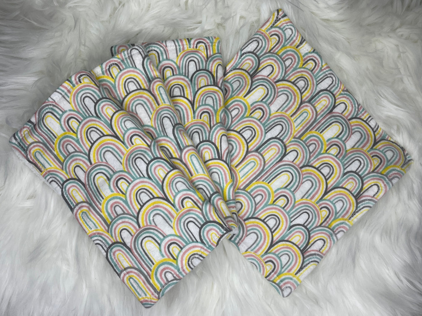 Pastel Rainbows- Washcloth