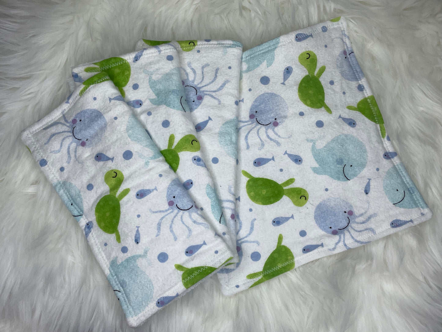 Turtles and Whales- Washcloth