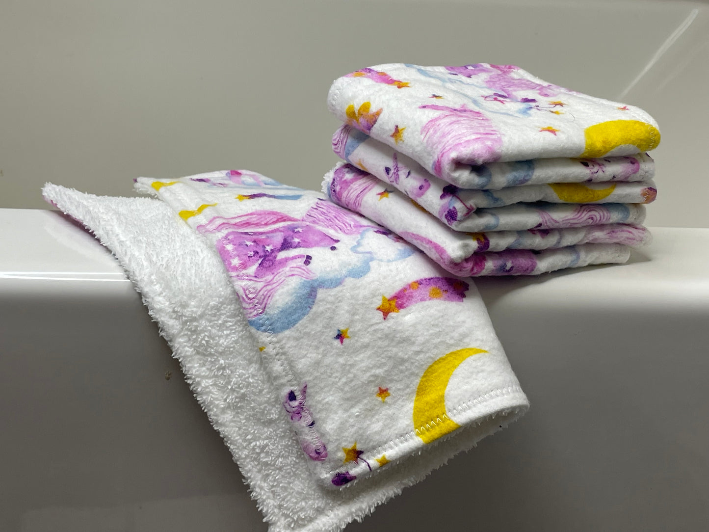 Pink Unicorns - Washcloth