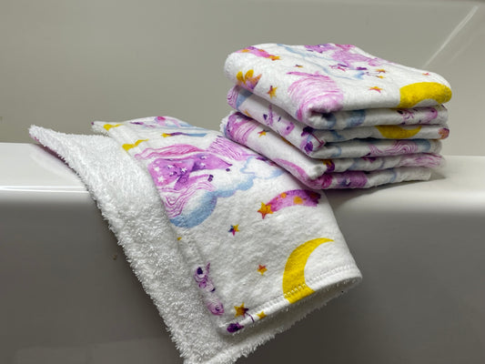 Pink Unicorns - Washcloth