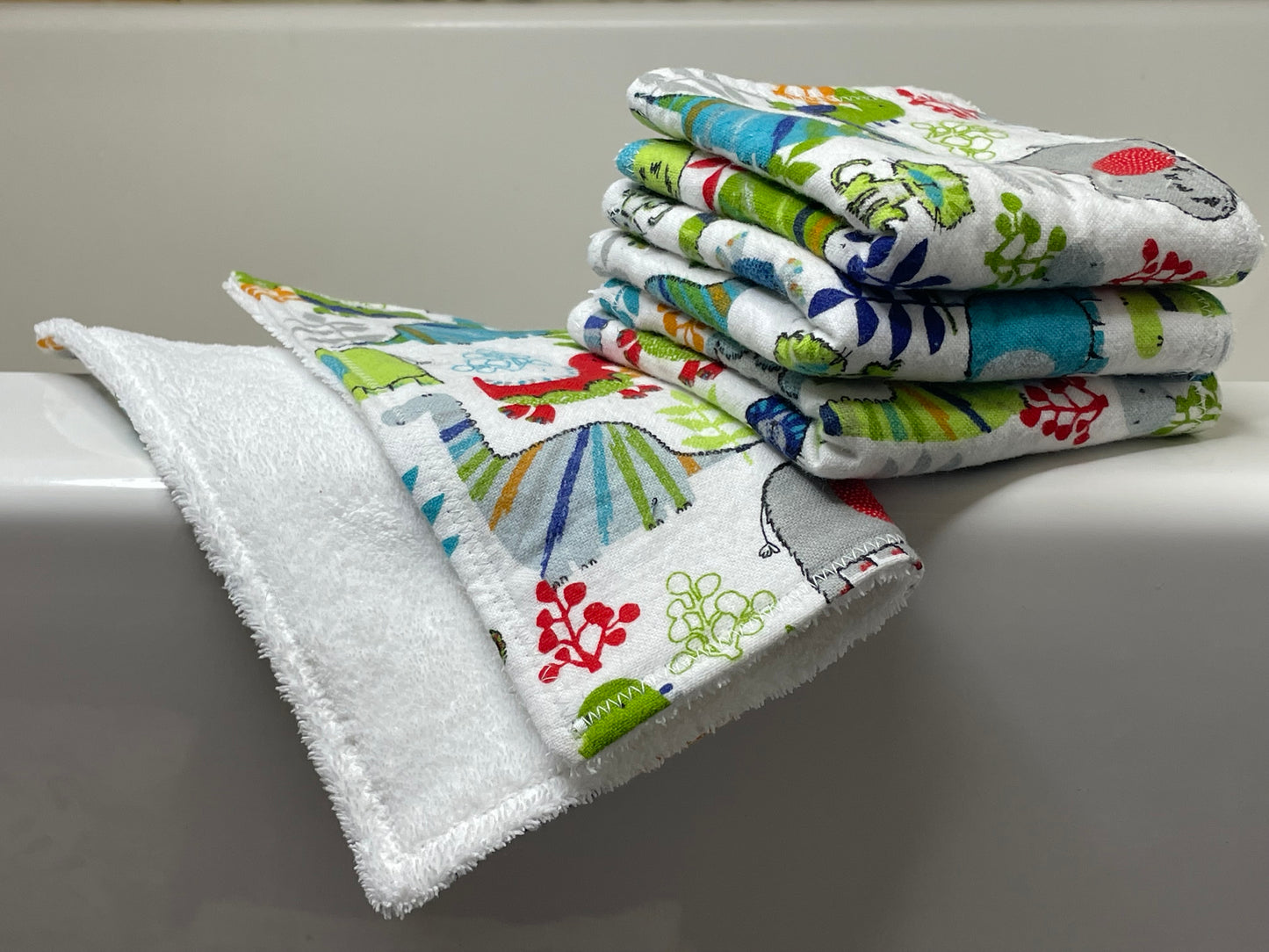 Cartoon Dinosaurs - Washcloth