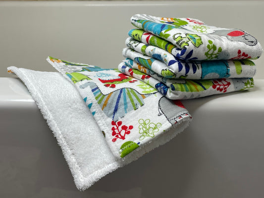 Cartoon Dinosaurs - Washcloth