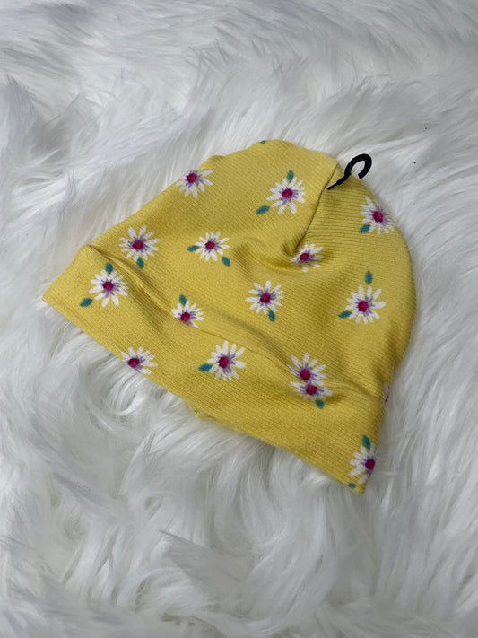 Daisies on Yellow Beanie Hat