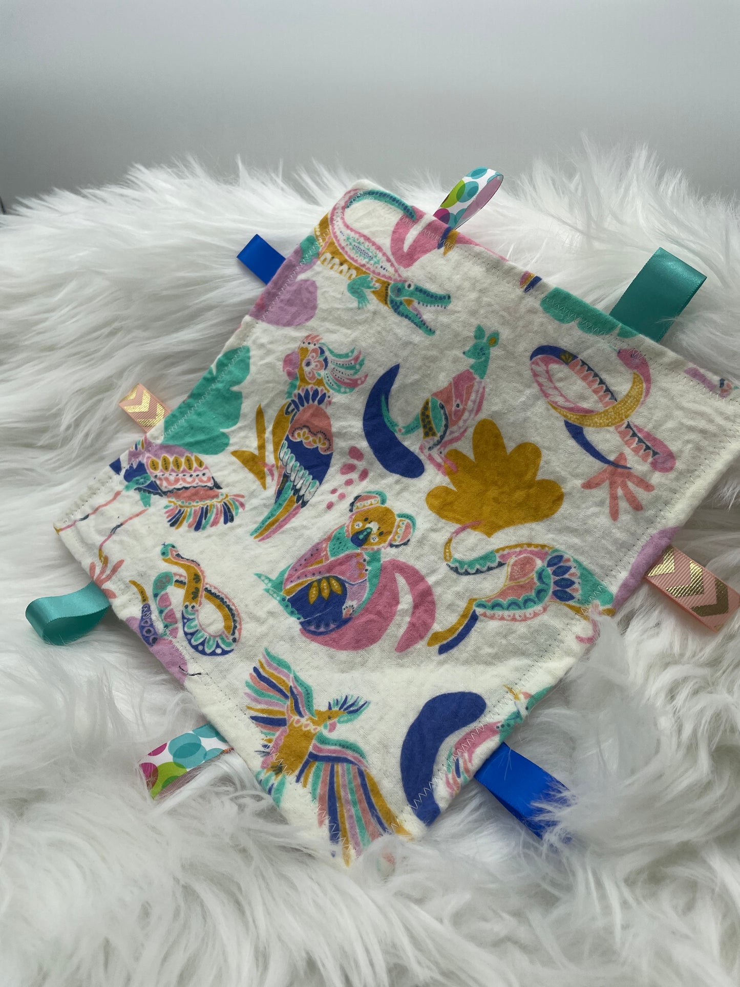 Jewel Tone Animals - Crinkle Tag Sensory