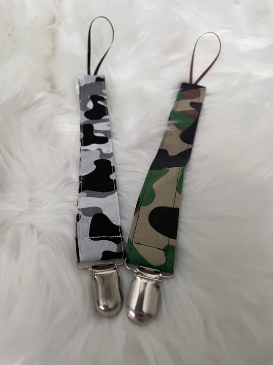 Camouflage - Pacifier/Toy Tether Individual