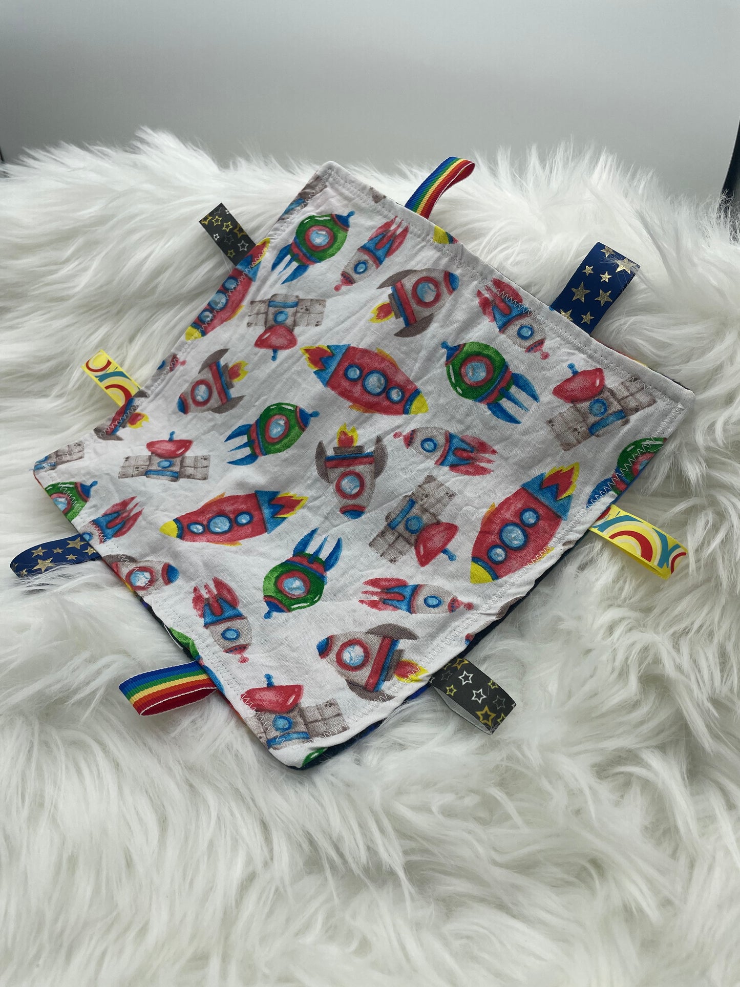 Space Ships - Crinkle Tag Sensory