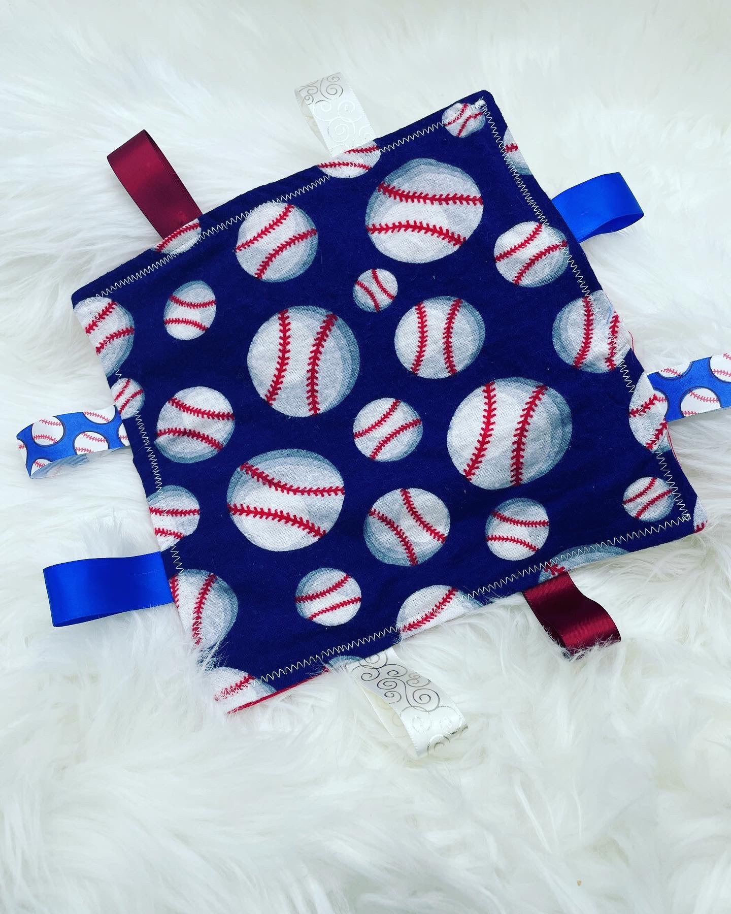 Baseball - Crinkle Tag Sensory