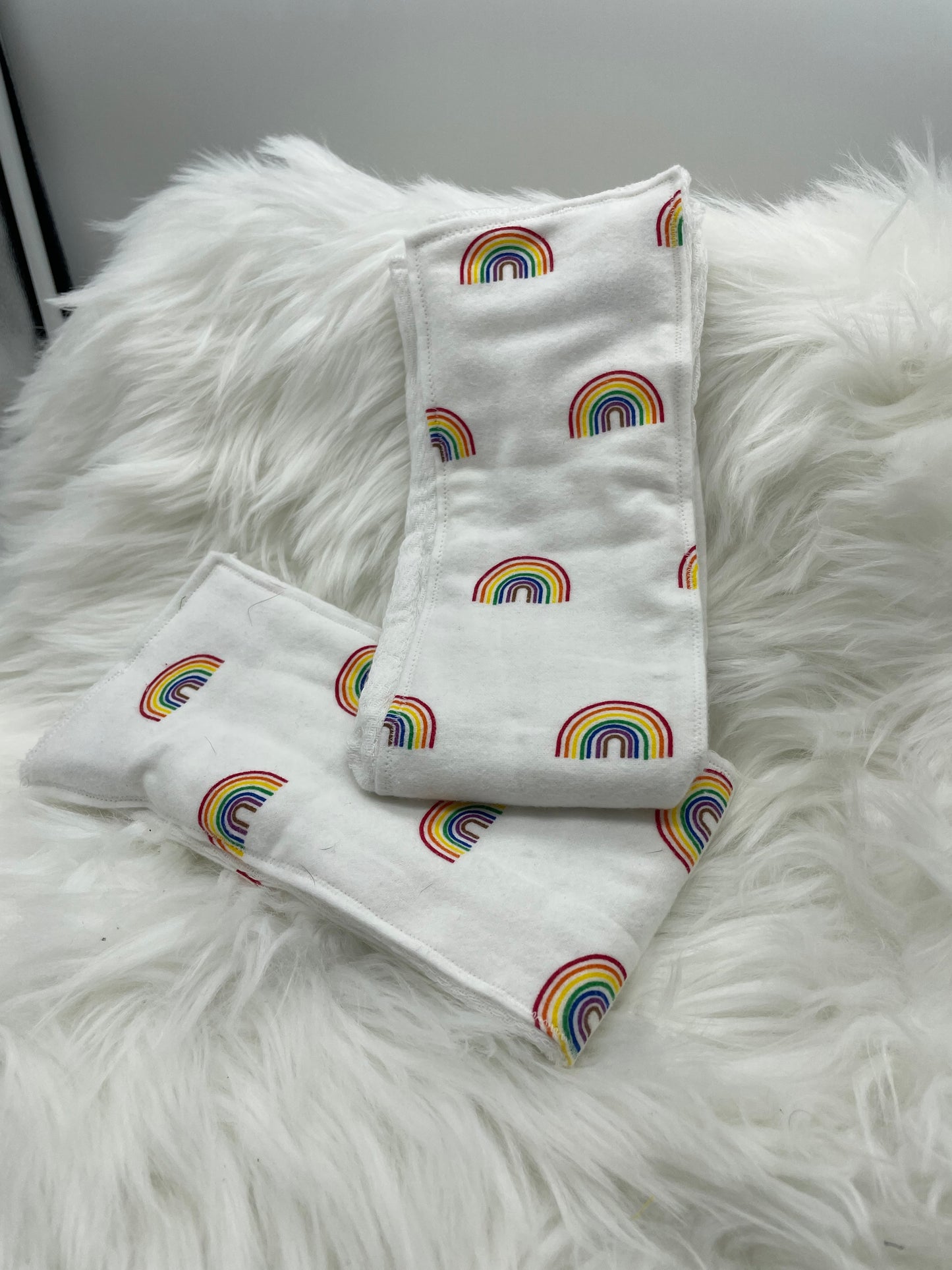 Rainbow Burp Cloth Set
