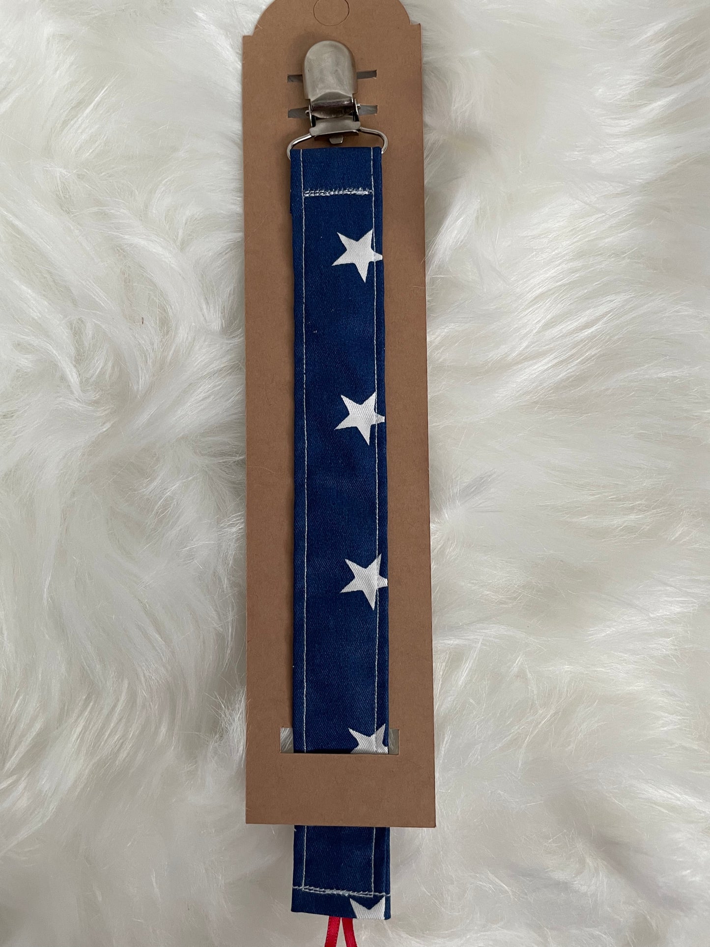 Red, White and Blue - Holiday Pacifier/Toy Tether Individual