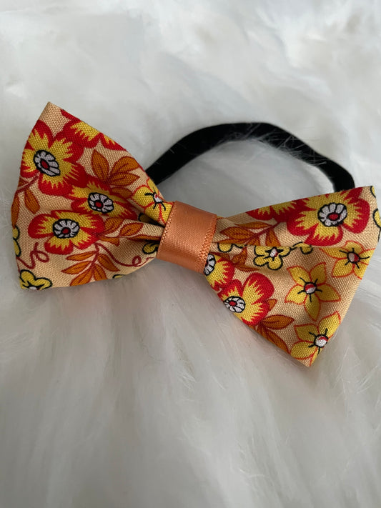 Fiery Red Flowers - Bow