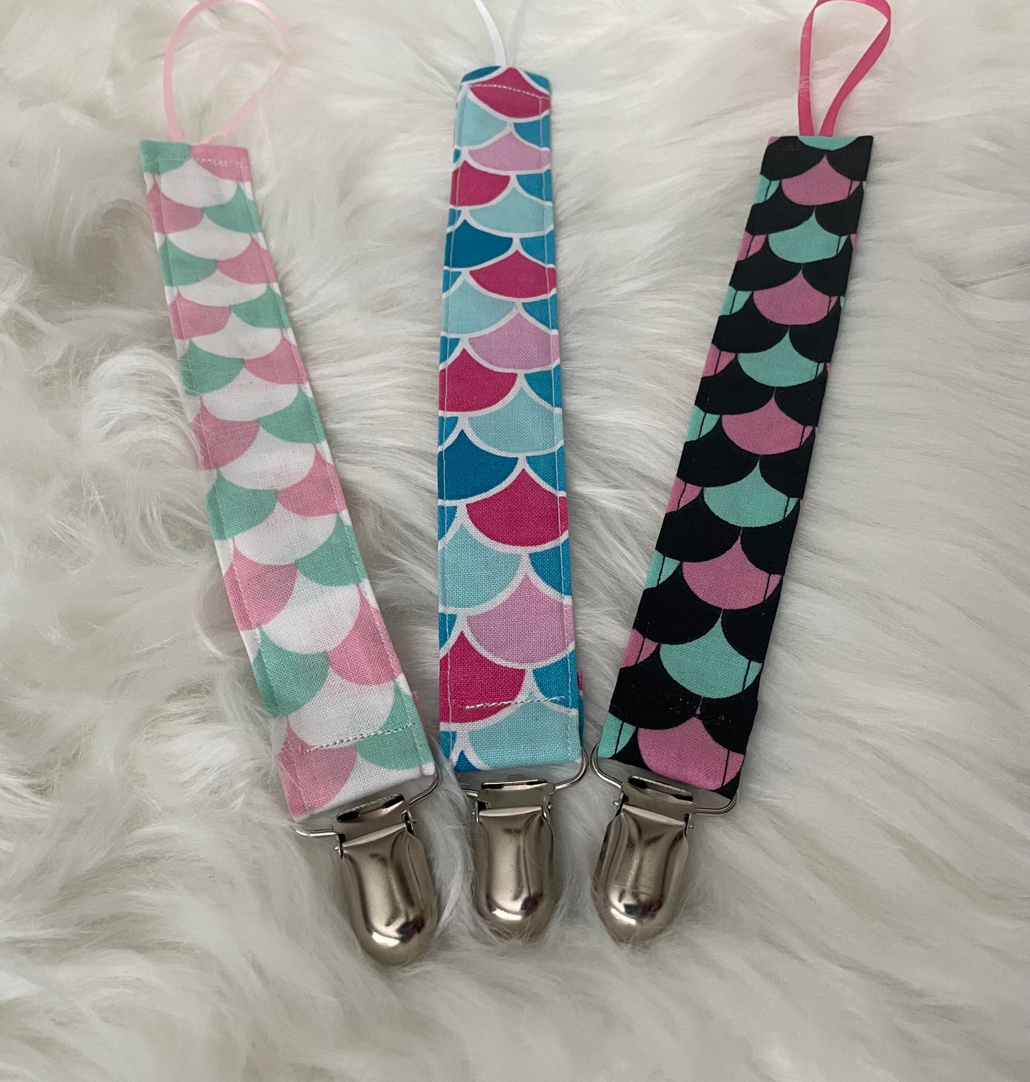 Mermaid Scales - Pacifier/Toy Tether Individual