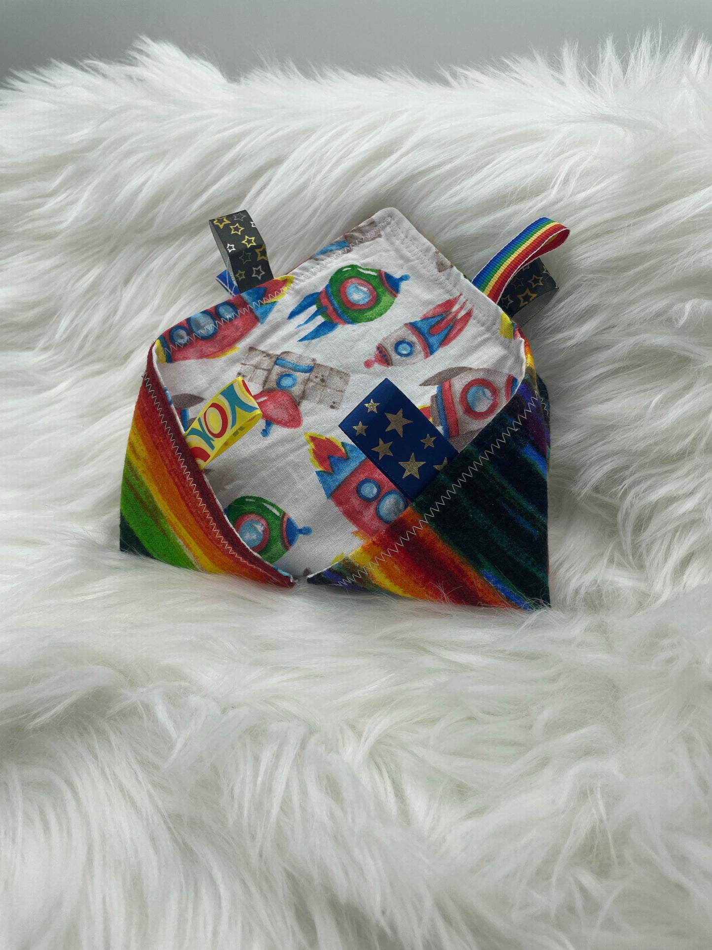 Space Ships - Crinkle Tag Sensory