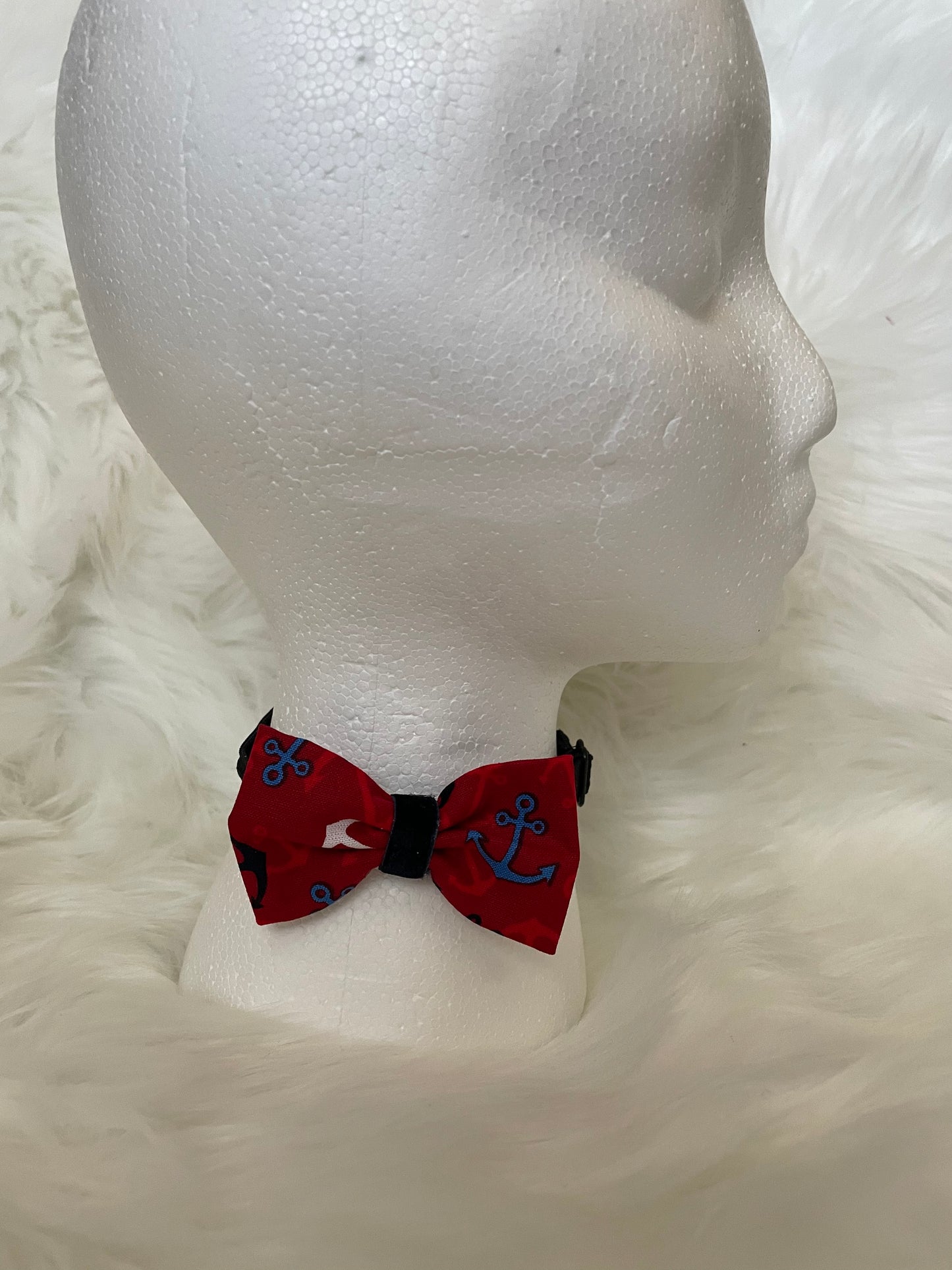 Red, White and Blue Anchor- Bow Tie Single