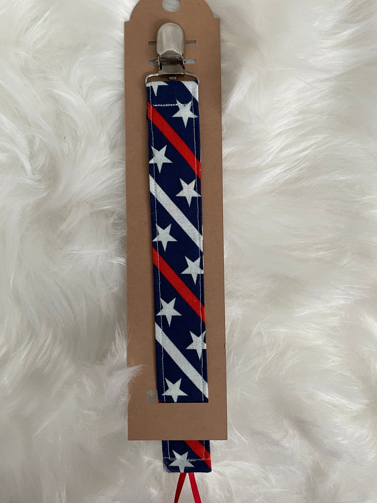 Red, White and Blue - Holiday Pacifier/Toy Tether Individual