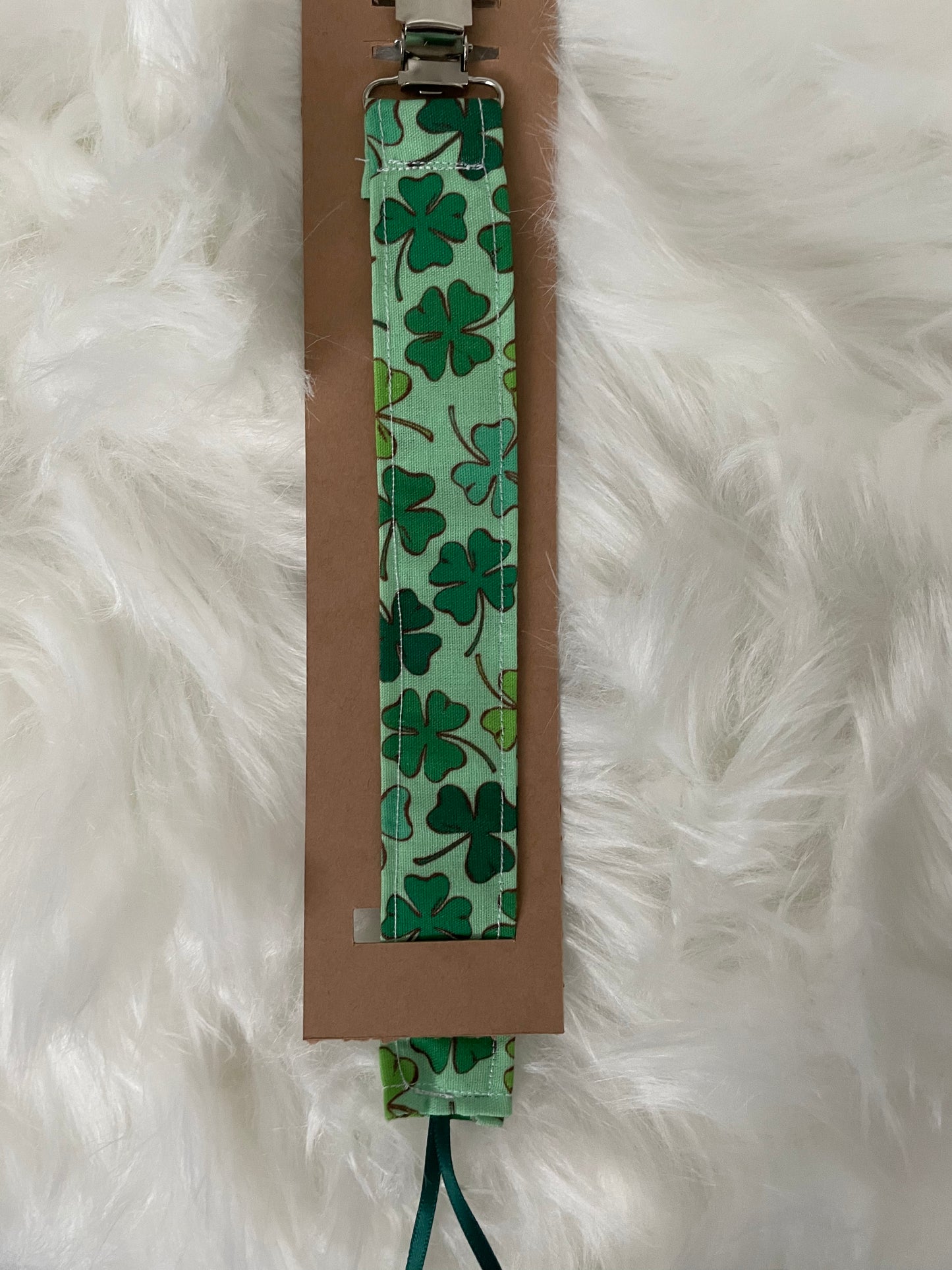 Lucky Shamrocks- Holiday Pacifier/Toy Tether Individual
