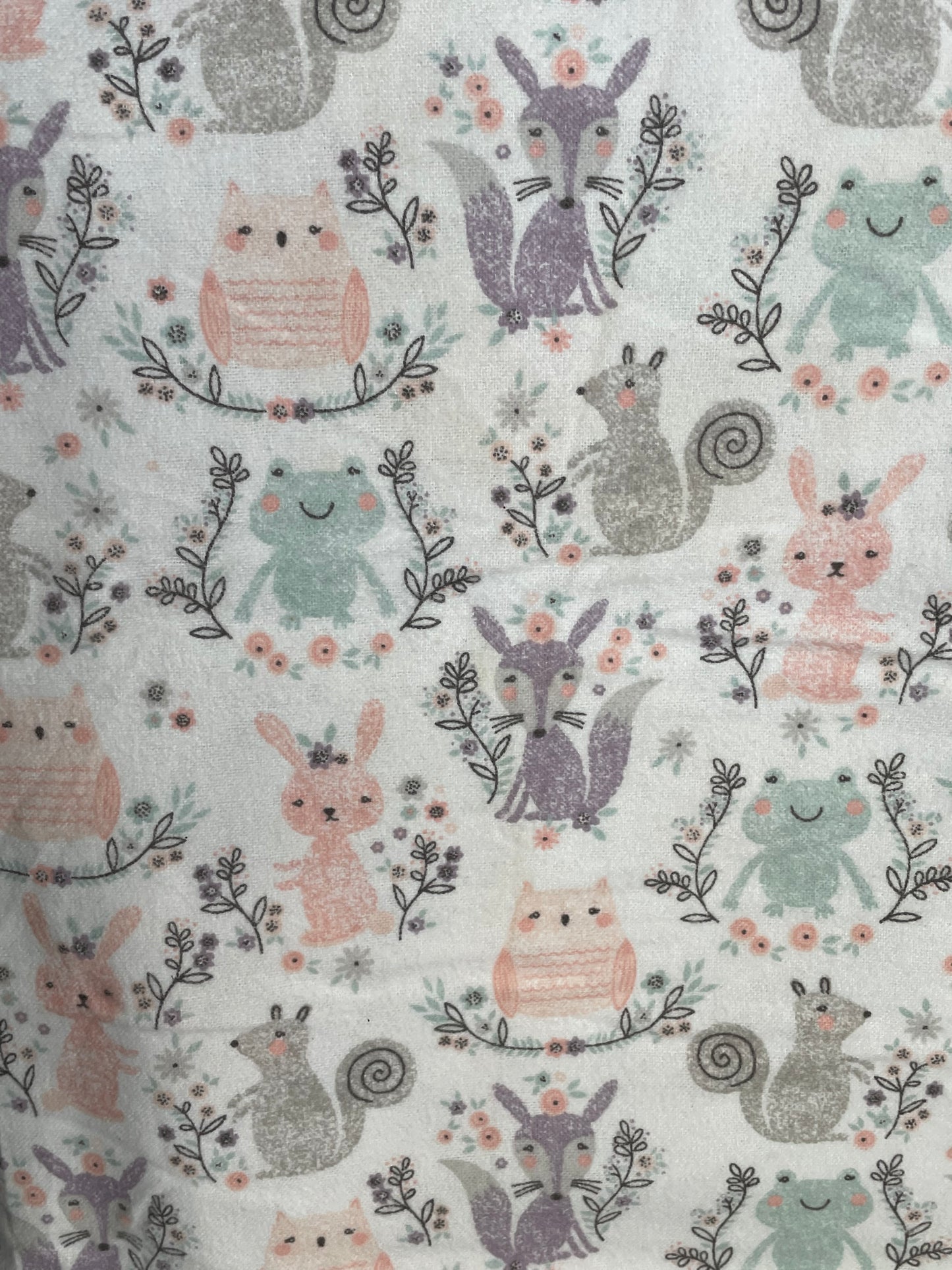 Woodland Creatures - Made to Order Burp Cloth Set